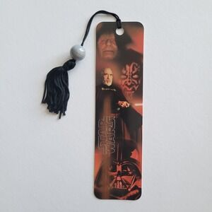 Vintage Y2K Star Wars Sith Death Star Tassel Bookmark Lucasfilm 2002, CEBM-21318